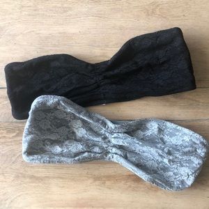 Victoria’s Secret PINK lace bandeau bras